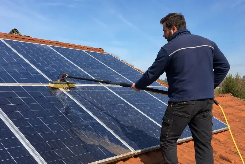 Nettoyage et entretien de panneaux solaires à Vaour